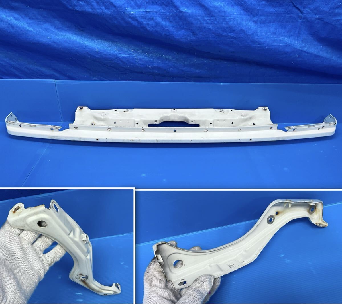 AW11 MR2 後期 純正 フロントバンパー アッパーステー ホースメント レインホース バンパーステー 4A-GZE TOYOTA JDM(ひA)_画像1