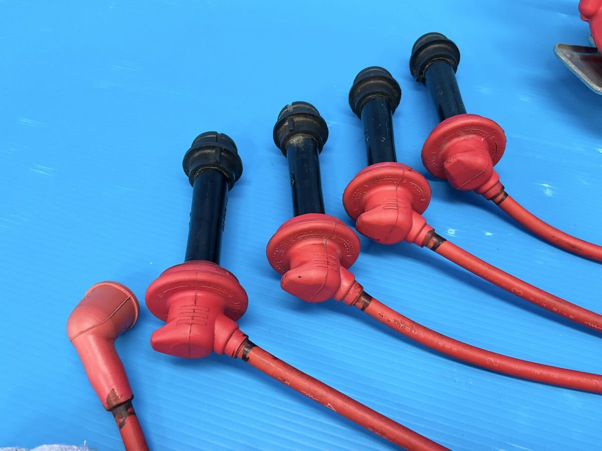 AW11 MR2 後期 4A-GZE スーパーチャージャー 純正 デスビ ディストリビューター プラグコード付き 実動 TOYOTA JDM(ひA)_画像2