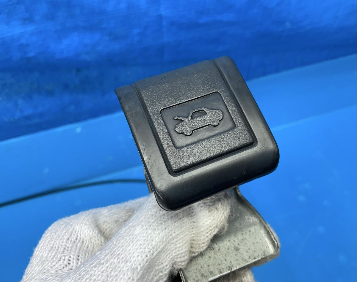 AW11 MR2 後期 純正 フロント ボンネット オープナーレバー ワイヤー ストライカー キャッチ セット 4A-GZE TOYOTA JDM（ひA）_画像2