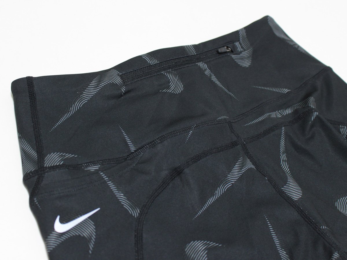 NIKE ナイキ ドライフィット 総柄 レギンス ジャージパンツ 黒 L_画像4