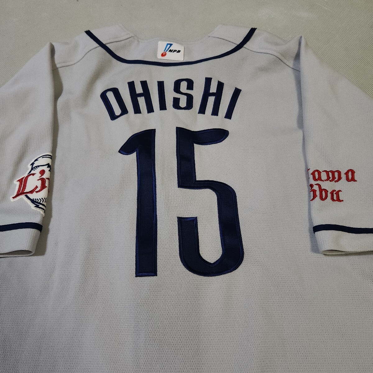 Saitama Seibu Lions большой камень ... рука реально используемый товар NPB форма 2014 год season бок cut есть лампочка . предметы снабжения форма