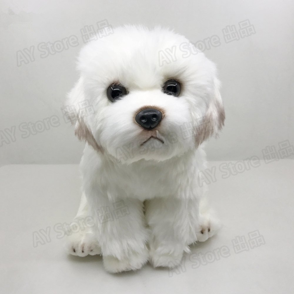 ぬいぐるみ 犬 マルチーズ ぬいぐるみ リアル プレゼント インテリア オブジェ 抱き 子犬 犬 ドッグ 人形 キッズ 子供 愛(ài)犬 小型犬bhw0222