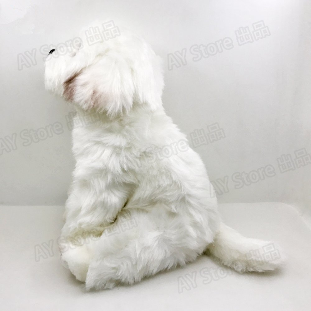 ぬいぐるみ 犬 マルチーズ ぬいぐるみ リアル プレゼント インテリア オブジェ 抱き 子犬 犬 ドッグ 人形 キッズ 子供 愛(ài)犬 小型犬bhw0222