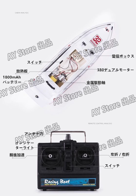 超大型70CMロングリモコンボート警察スピードボート高速20km / hモデル電動(dòng)男の子子供大人ワイヤレス水上ヨット船おもちゃ bhw0308
