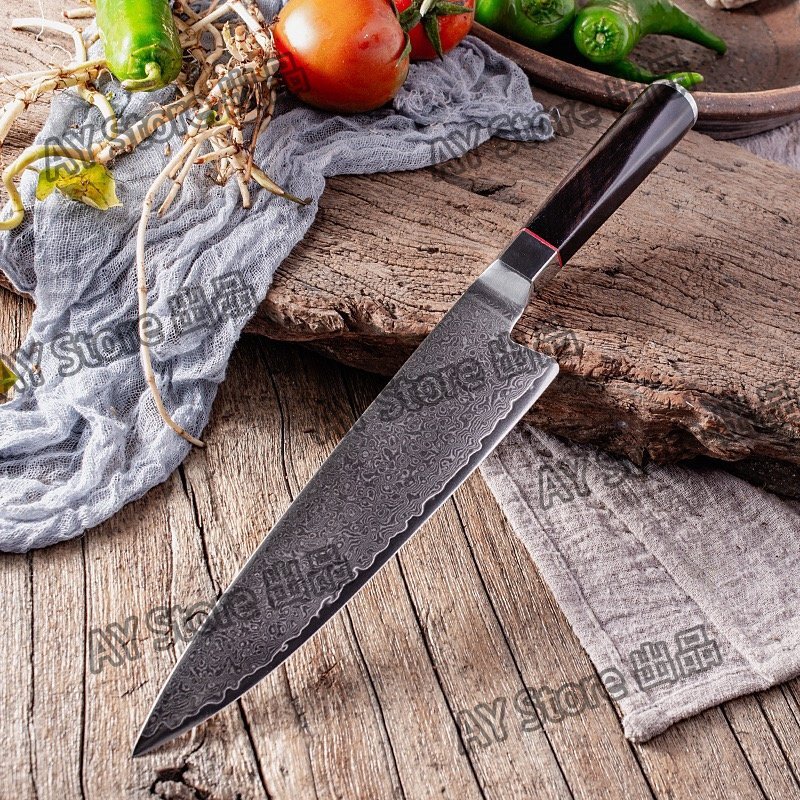 料理包丁 切付 牛刀 包丁 G10 八角ハンドル 肉きり包丁 キッチン 一人暮らし 刃渡り200mm/ 厚さ2mm 切れ味 bhw0312