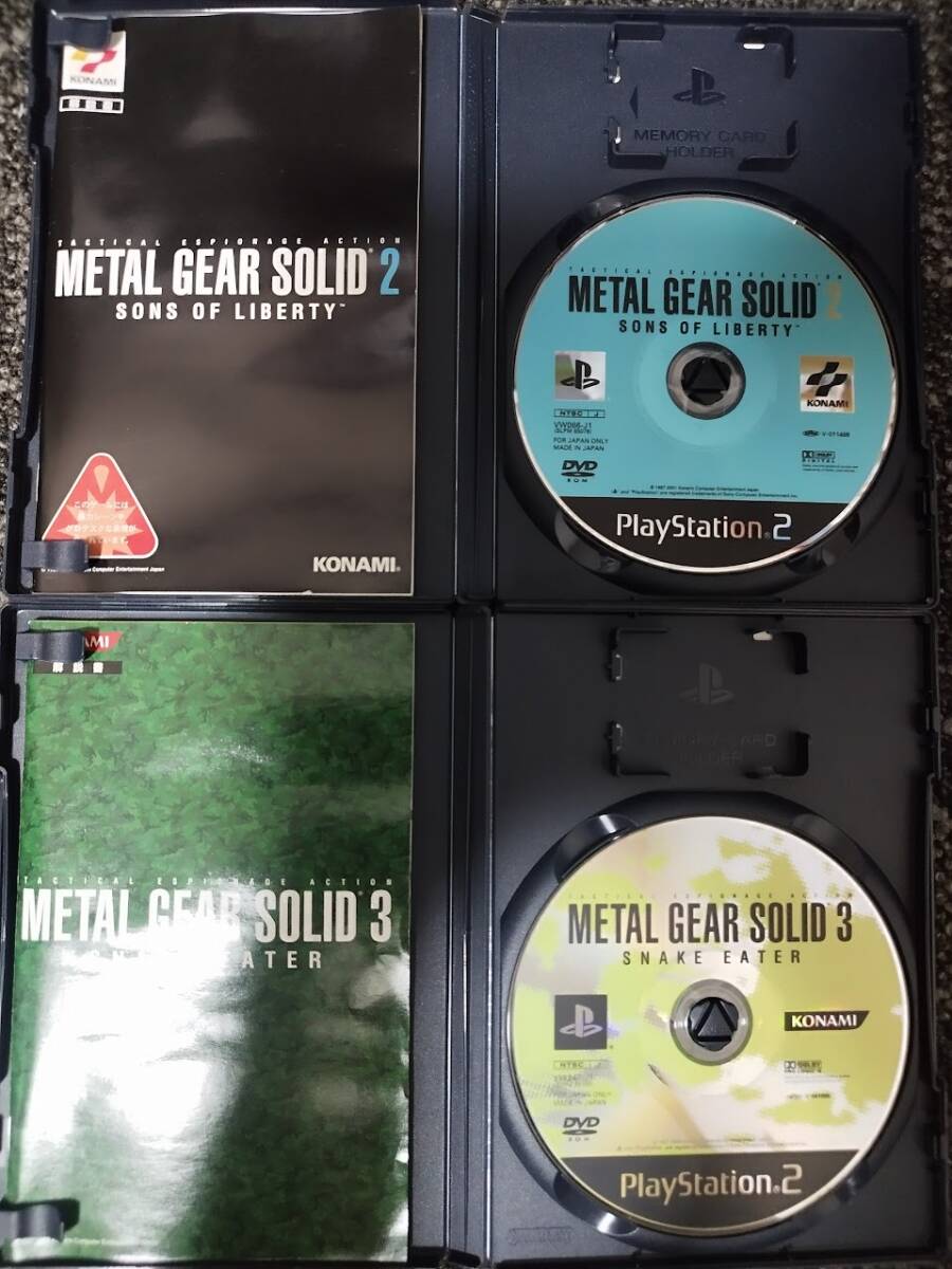 PS2ソフト4本セット まとめ売り 動作品 龍が如く/2 メタルギアソリッド2 MGS3_画像3