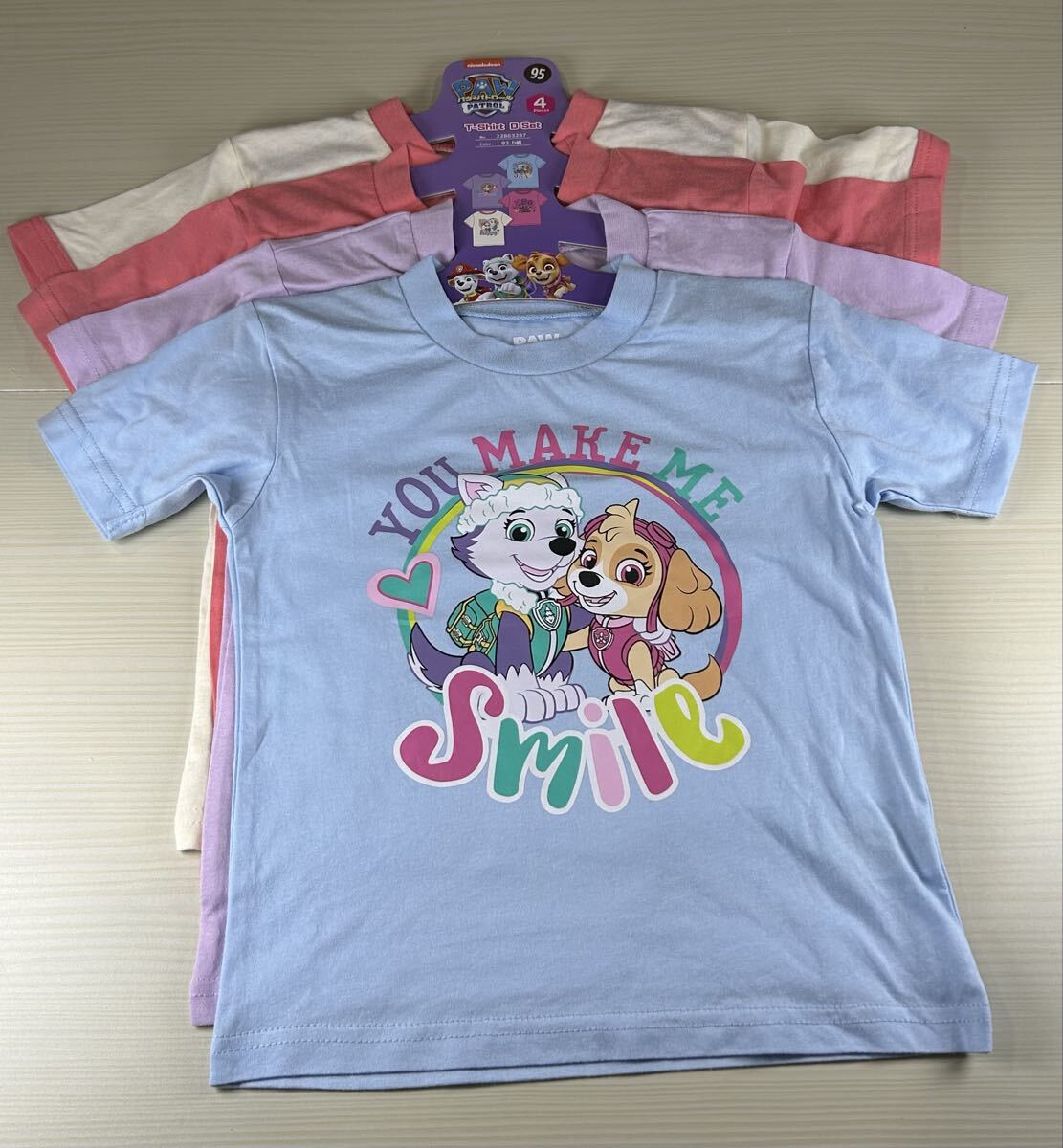【未使用品】パウパトロール◇キッズ◇Tシャツ◇4枚セット◇95サイズ◇お買い得◇