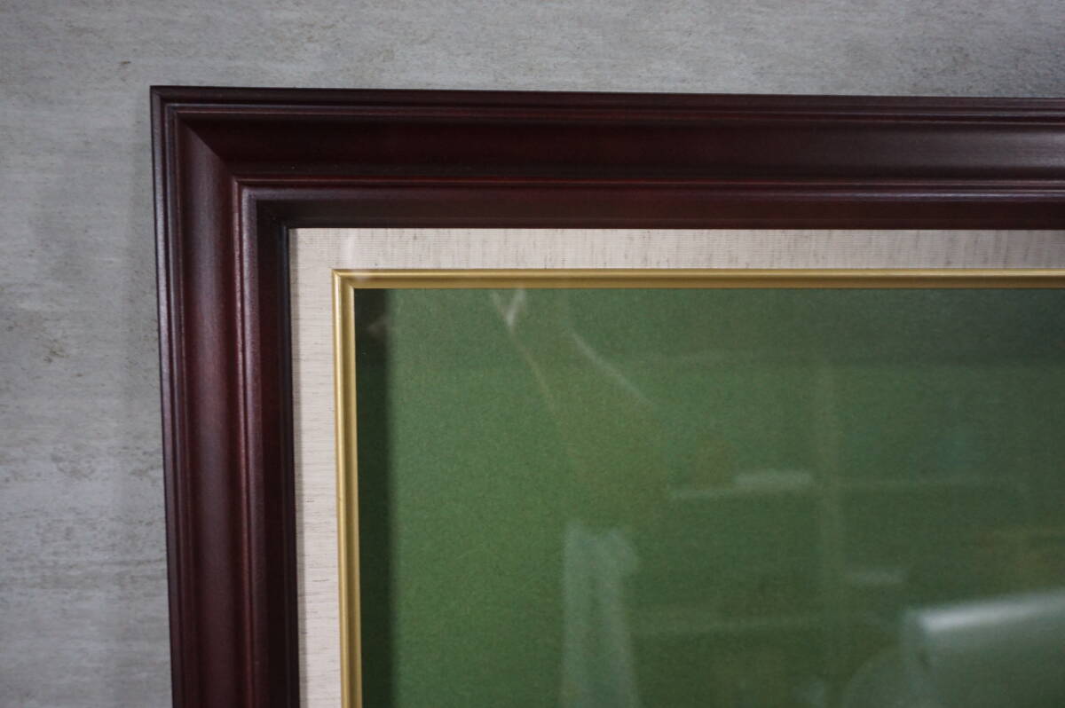 大型　木制額縁　アクリル　軽量　F20 　約87.5cm×約75.5cm　