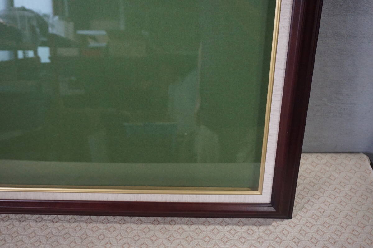 大型　木制額縁　アクリル　軽量　F20 　約87.5cm×約75.5cm　