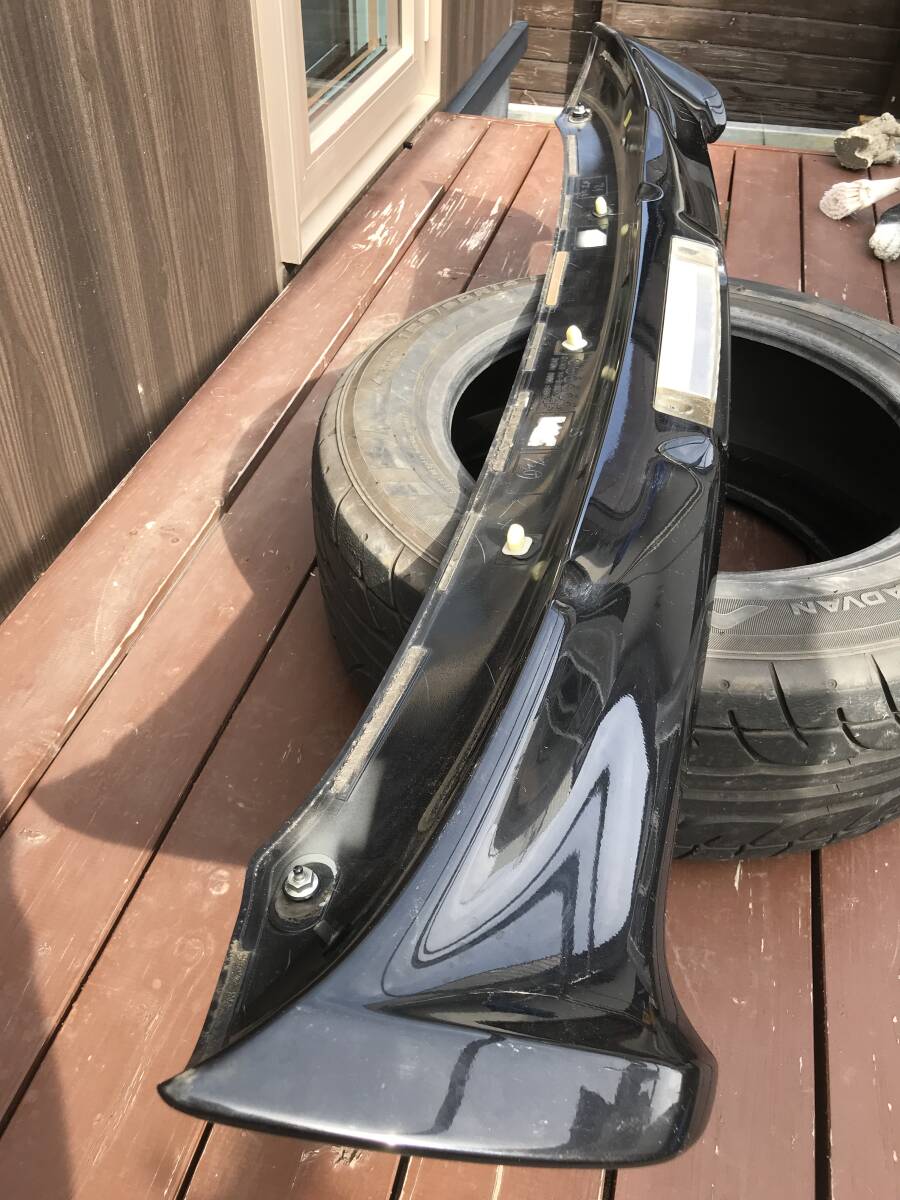 ☆ ダイハツ タント カスタム L375S 純正オプション 大型リアスポイラー バックドアスポイラー ブラックマイカー X06