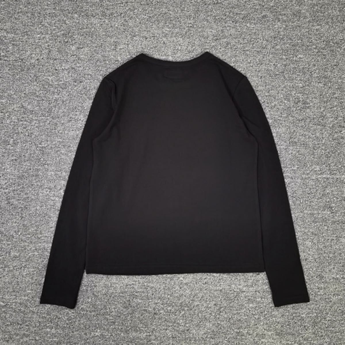 ★アニエスベー★ハート付き長(zhǎng)袖Tシャツ(レディース）黒Lサイズ