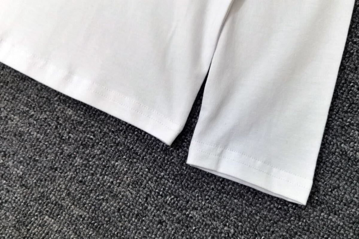 ★アニエスベー★ハート付き長袖Tシャツ(レディース）白Lサイズ