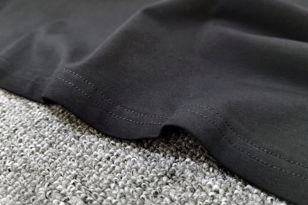 ★アニエスベー★ハート付き長(zhǎng)袖Tシャツ(レディース）黒Lサイズ