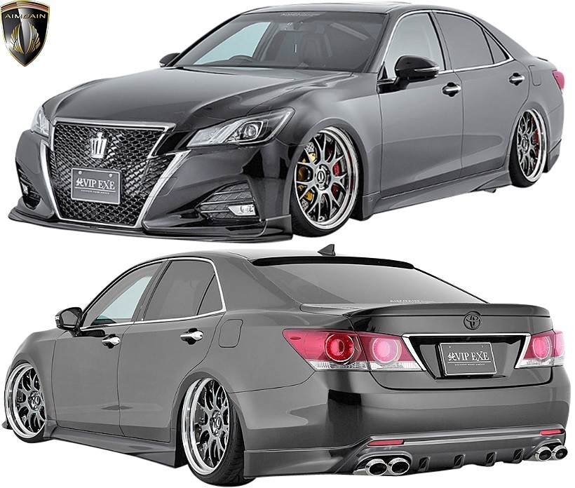 【M’s】TOYOTA 後期 210系 クラウン アスリート (2015.10-2018.4) AIMGAIN 純VIP EXE フロントスポイラー FRP エイムゲイン エアロ_画像2