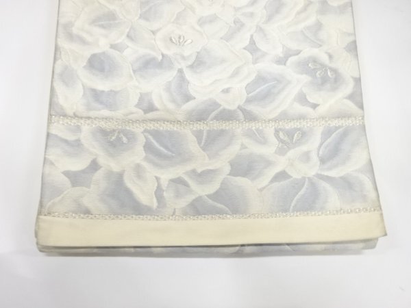 ys7509970; 宗sou 百合模様織出し袋帯（材料）【アンティーク】【着】_画像6