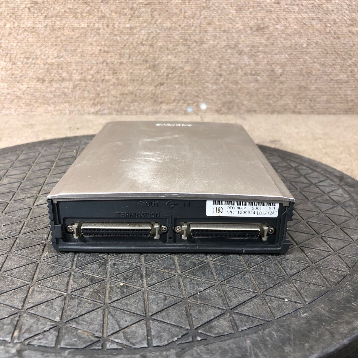 98-2007 激安 レトロPC パーツ 外付け MOドライブ 640MB 光磁気ディスクドライブ OLYMPUS TURBO MO MO646S1 MOS3380S 動(dòng)作未確認(rèn) ジャンク