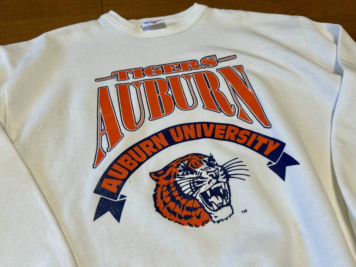 80s 90s USA製 vintage ヴィンテージ Auburn University オーバーン大学 TIGERS カレッジ Sweat スウェット トレーナー アメフト _画像9