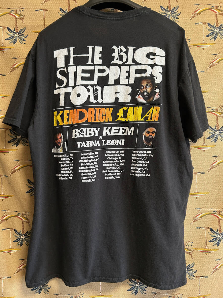 The Big Steppers Tour ケンドリック・ラマー KENDRICK LAMAR+BABY KEEM Tシャツ ツアーT RAP ラップT HIPHOP ヒップホップ R&B_画像1