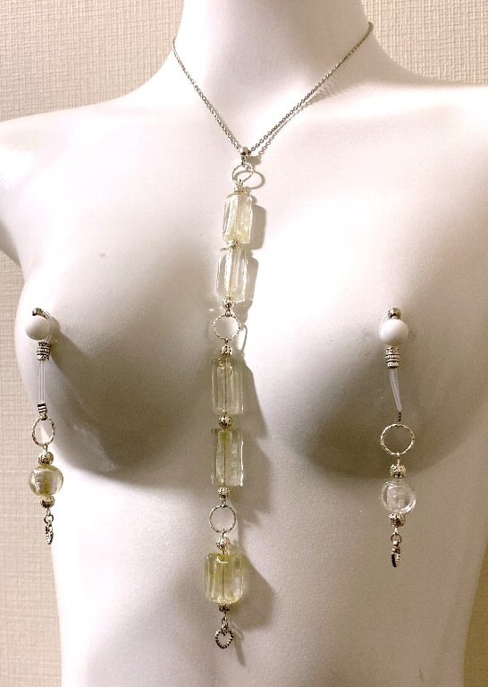 【ハンドメイド】seXyアクセサリ★ネックレス＆ニップルチャーム　SNN153_画像7