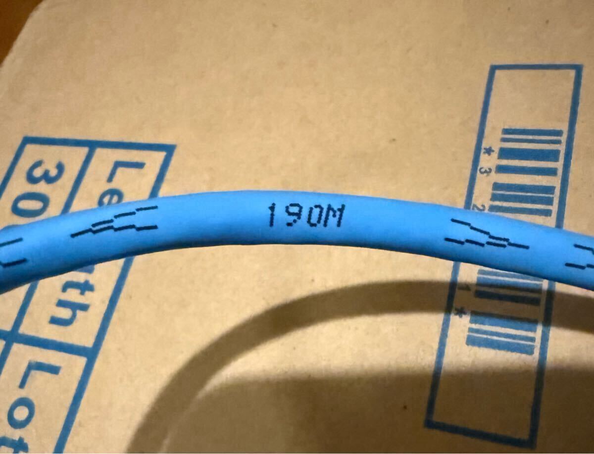 日本制線　UTPケーブル Cat6 殘り190m SB（スカイブルー）