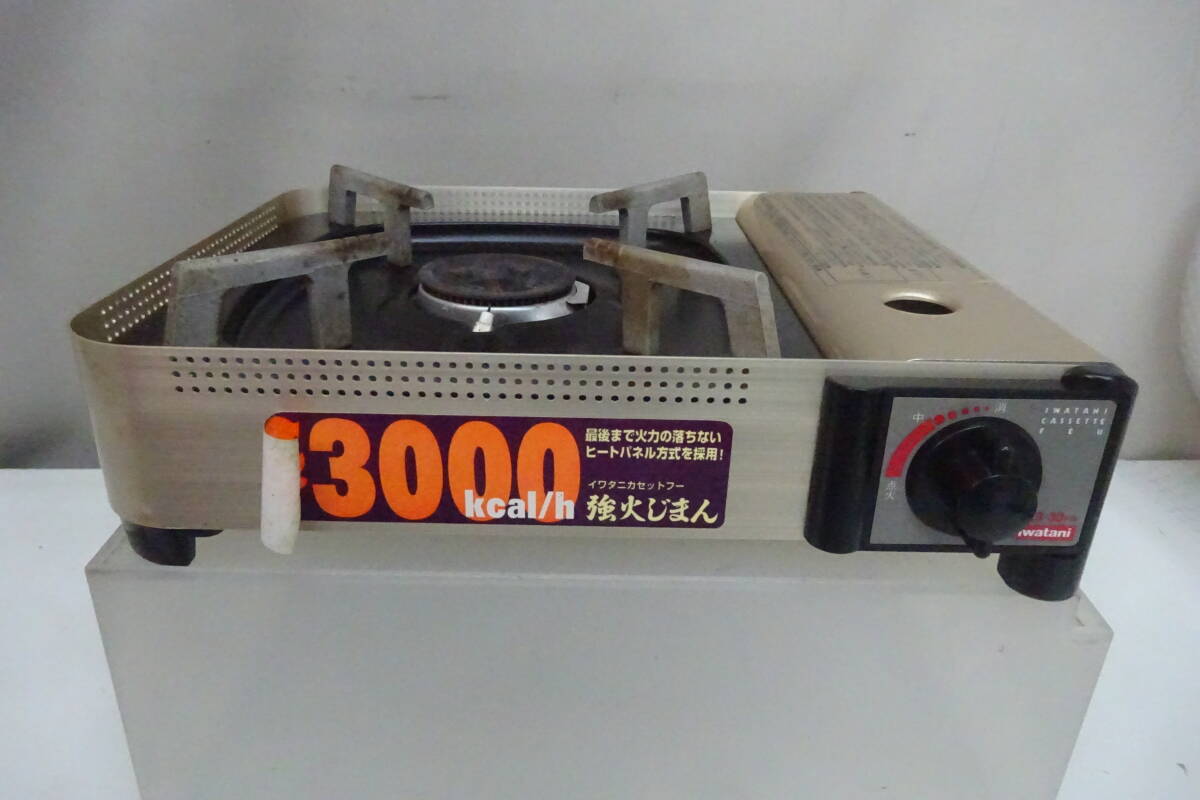 ★128）卓上カセットガスコンロ?イワタニ カセットフー 強(qiáng)火じまん　箱あり、説明書なし※中古/動(dòng)作未確認(rèn)ジャンク品■80