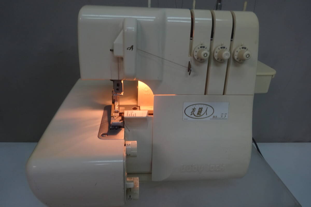 ★33）ベビーロックミシン?ジューキ 衣縫人 BL33　1本針3本纟 IHOJIN　箱、説明書なし※中古/不動ジャンク/使用感現(xiàn)狀品■100