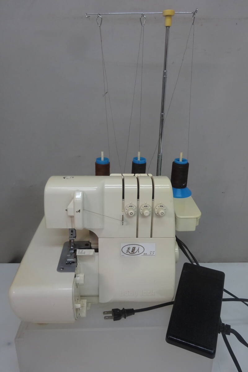 ★33）ベビーロックミシン?ジューキ 衣縫人 BL33　1本針3本纟 IHOJIN　箱、説明書なし※中古/不動ジャンク/使用感現(xiàn)狀品■100