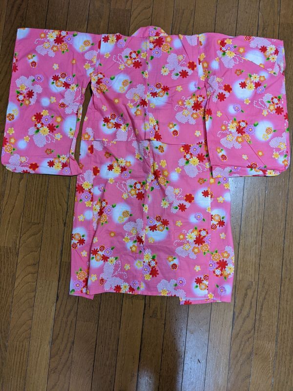 ユニクロ　浴衣　120　ピンク