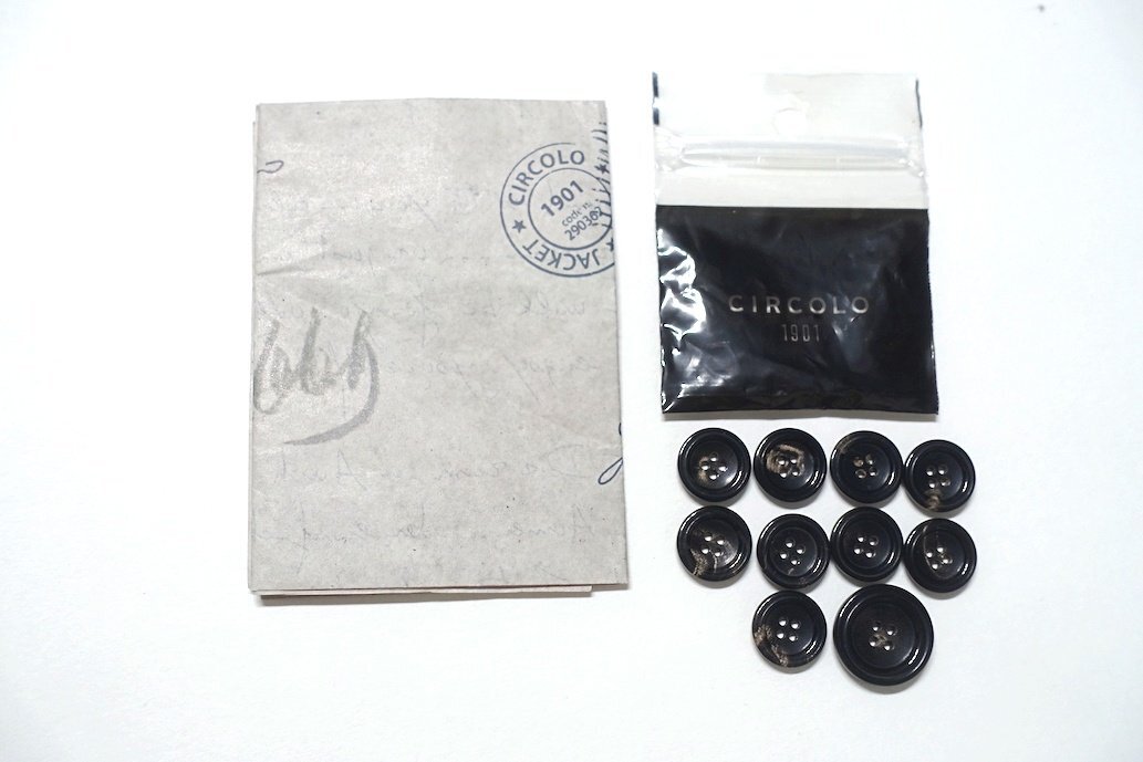 22AW 新品未使用 CIRCOLO 1901 チルコロ カシミヤタッチ コットンストレッチジャージー テーラードジャケット CN3633KB ブラック メンズ 46_画像8