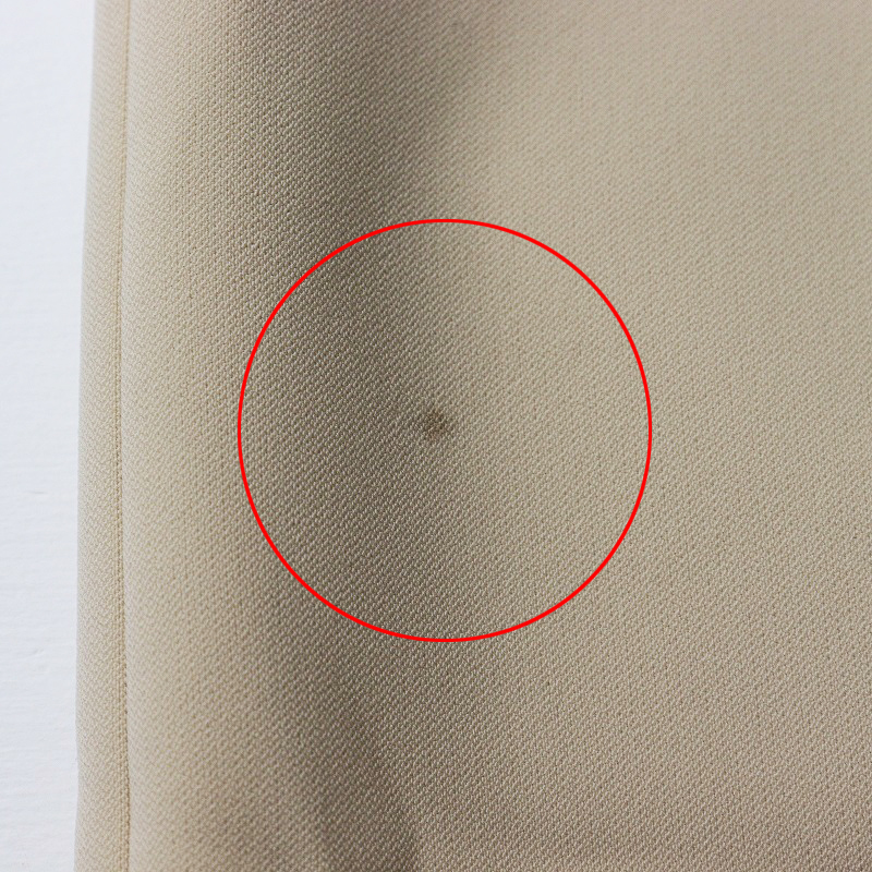 近年モデル 大きいサイズ インディヴィ INDIVI フォーマルスカート 46｜ベージュ ボトムス ミドル丈 スリット【2400014569568】