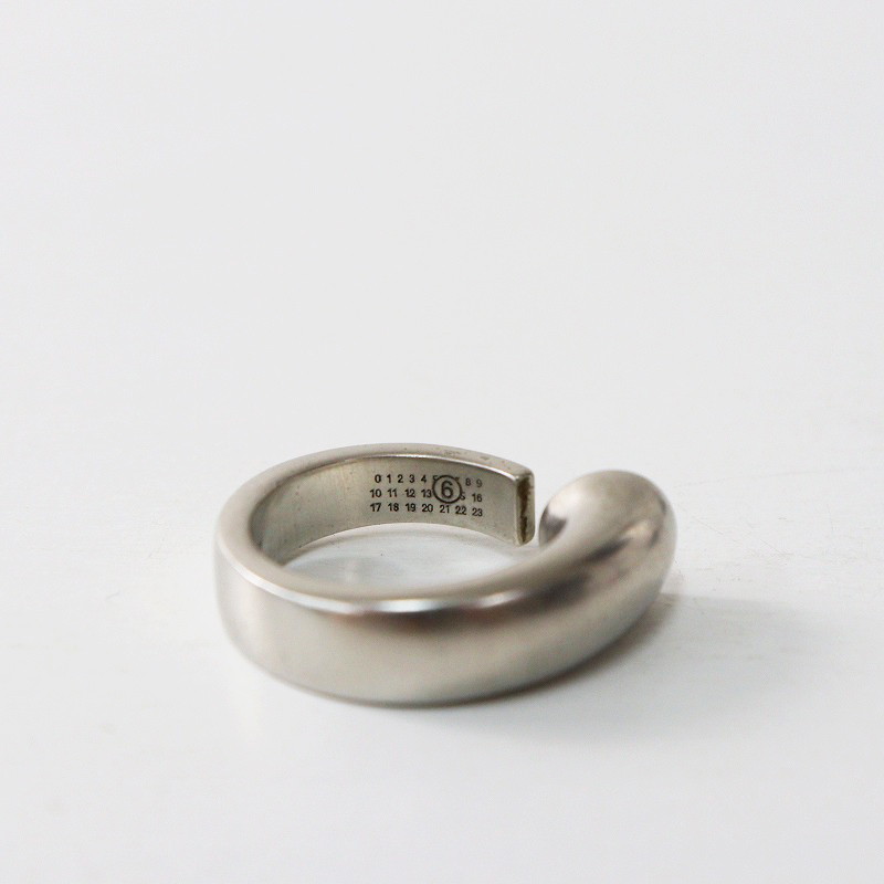 美品 2024AW エムエムシックス メゾンマルジェラ MM6 Maison Margiela Butterfly オープンリング 3(11号)シルバー 925┃【2400014573565】_画像8
