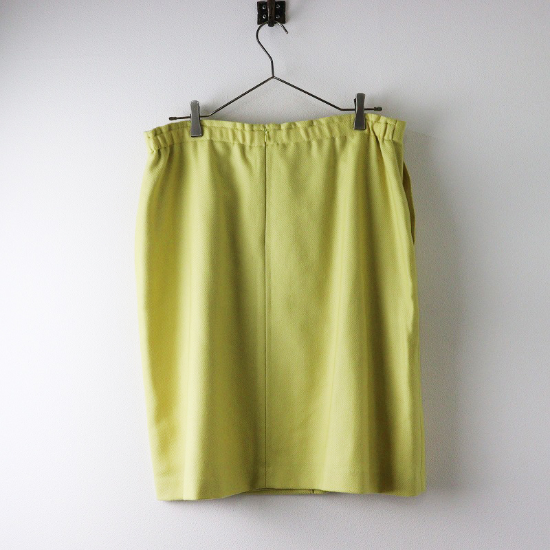 オンワード樫山 クミキョク 組曲 ウール ラップライク ミッド スカート 7｜イエロー ボトムス 【2400014616705】