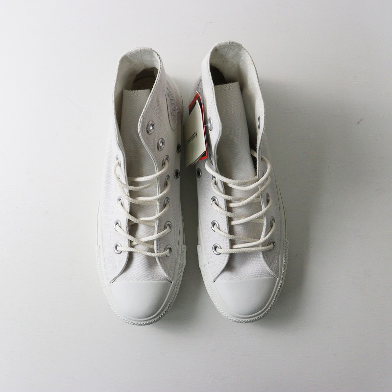 美品 コンバース CONVERSE x BEAUTY&YOUTH 別注 キャンバス ALL STAR HI 23.5cm\ホワイト ハイカット スニーカー【2400014611397】_画像2
