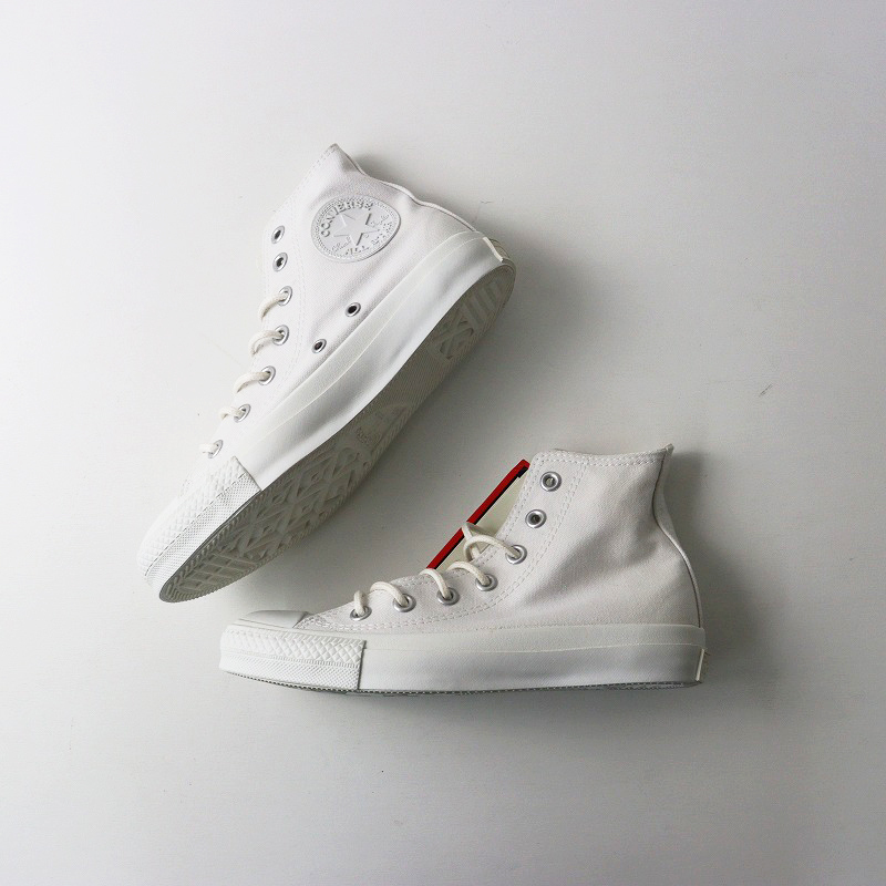 美品 コンバース CONVERSE x BEAUTY&YOUTH 別注 キャンバス ALL STAR HI 23.5cm\ホワイト ハイカット スニーカー【2400014611397】_画像3