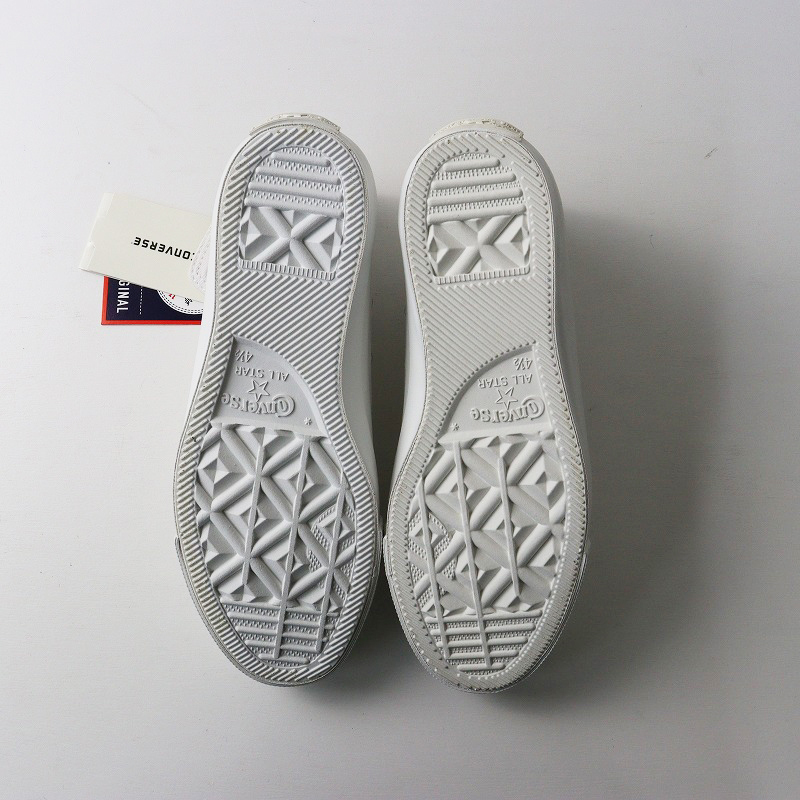 美品 コンバース CONVERSE x BEAUTY&YOUTH 別注 キャンバス ALL STAR HI 23.5cm\ホワイト ハイカット スニーカー【2400014611397】_画像4