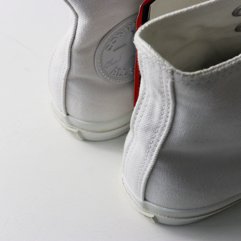 美品 コンバース CONVERSE x BEAUTY&YOUTH 別注 キャンバス ALL STAR HI 23.5cm\ホワイト ハイカット スニーカー【2400014611397】_画像6