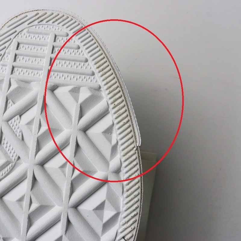 美品 コンバース CONVERSE x BEAUTY&YOUTH 別注 キャンバス ALL STAR HI 23.5cm\ホワイト ハイカット スニーカー【2400014611397】_画像8