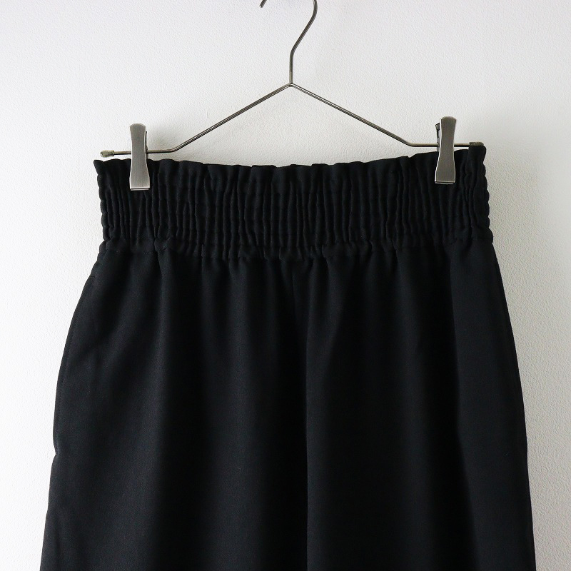 2023AW ジャーナルスタンダード JOURNAL STANDARD ウールライクストレッチワイドパンツ 38｜ブラック【2400014597790】_画像3