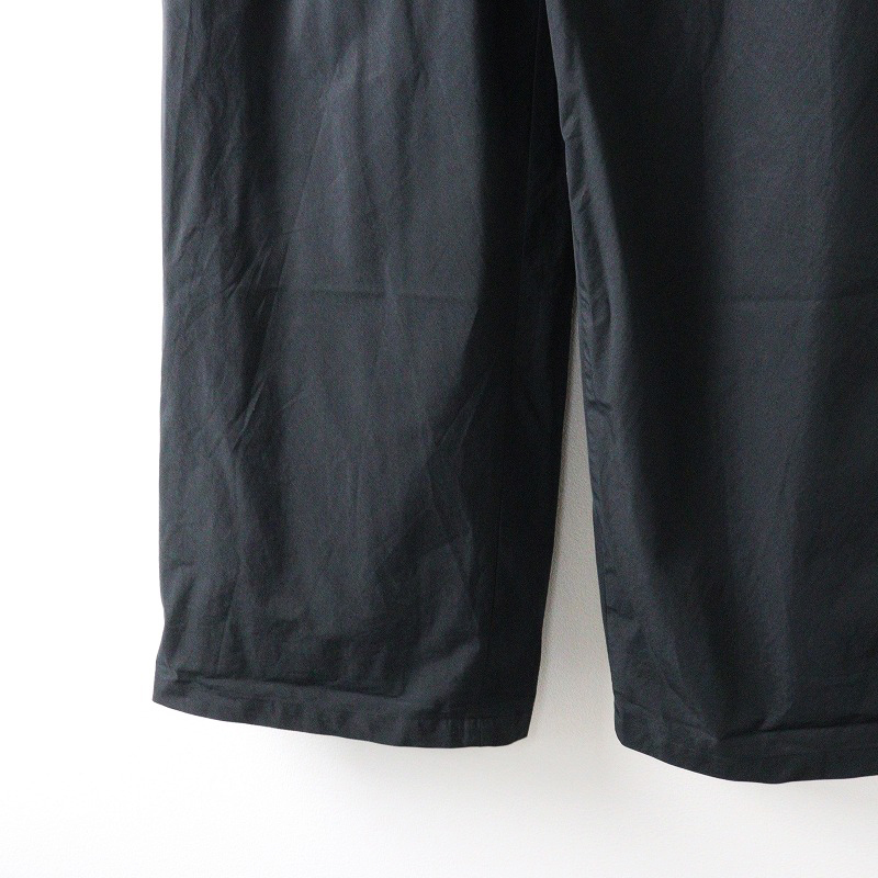 2024SS ドゥーズィエムクラス Deuxieme Classe Felicity パンツ 34\ブラック コットン タック ワイド イージー ゴム【2400014630732】_画像4