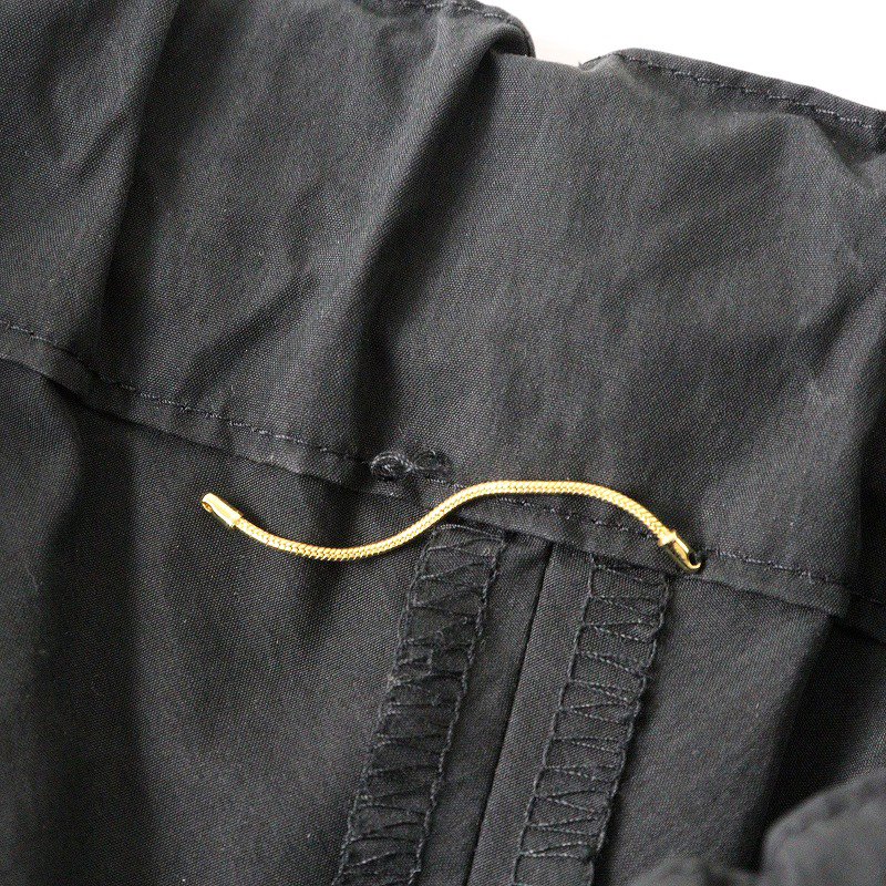 2024SS ドゥーズィエムクラス Deuxieme Classe Felicity パンツ 34\ブラック コットン タック ワイド イージー ゴム【2400014630732】_画像6