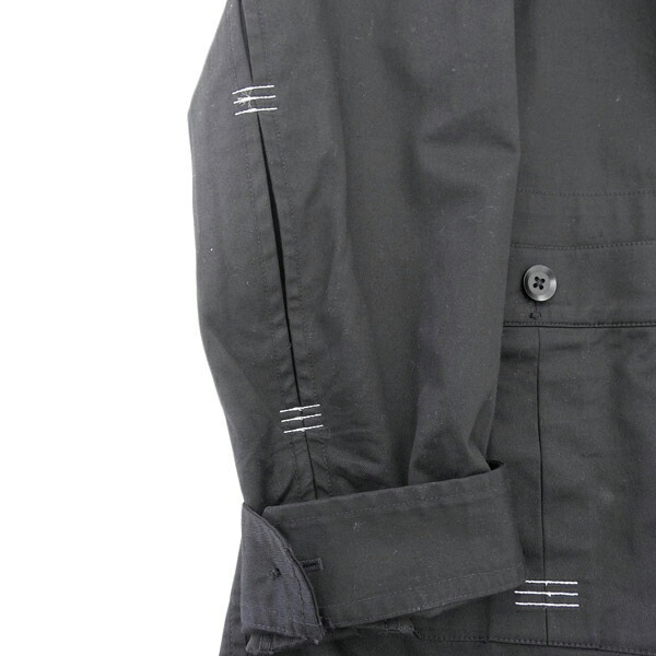 ◆美品◆ Y-3 adidas ワイスリー アディダス Yohji Yamamoto コットン ジャケット 黒 sizeS [Y01661]_画像5