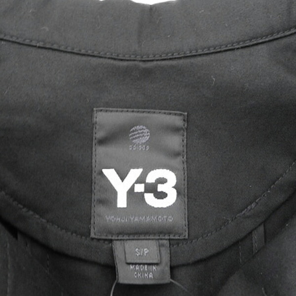 ◆美品◆ Y-3 adidas ワイスリー アディダス Yohji Yamamoto コットン ジャケット 黒 sizeS [Y01661]_画像8