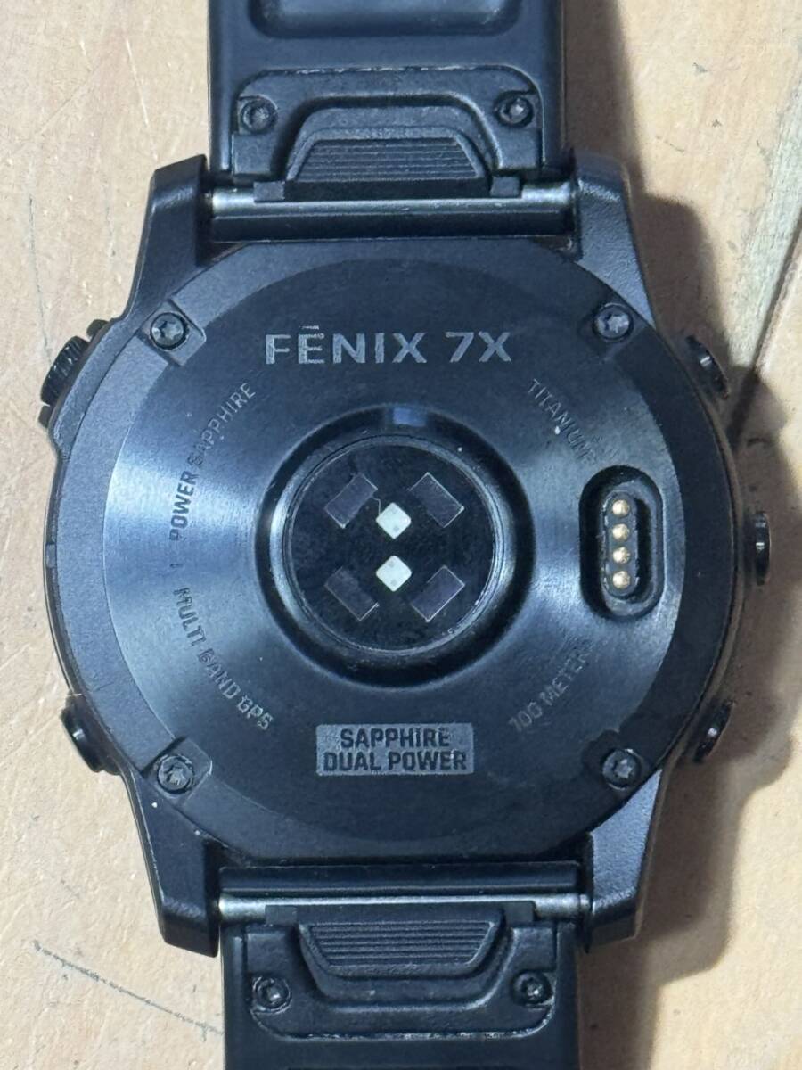 б/у * Garmin *GARMIN FENIX 7X Sapphire DualPower Ti CarbonGray DLC/Black