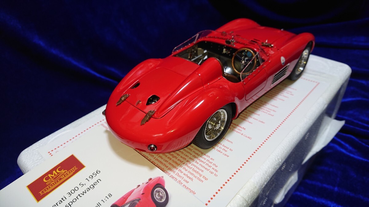 1/18 Maserati 300S Rennsportwagen CMC M-105 マセラティ Tipo300S 1954 レーシングスポーツカー _画像4
