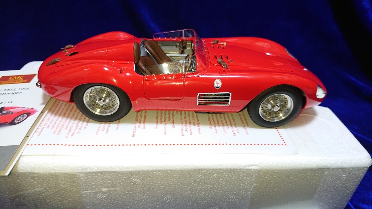 1/18 Maserati 300S Rennsportwagen CMC M-105 マセラティ Tipo300S 1954 レーシングスポーツカー _画像5