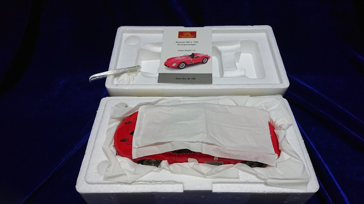 1/18 Maserati 300S Rennsportwagen CMC M-105 マセラティ Tipo300S 1954 レーシングスポーツカー _画像7