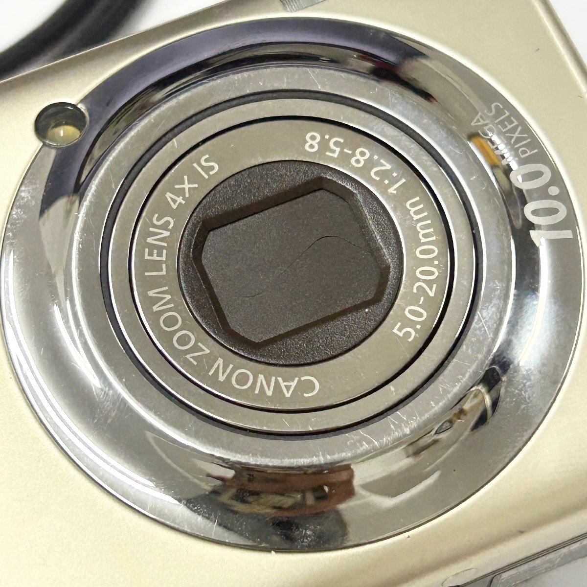 ◆キャノン Canon◆IXY DIGITAL 920 IS PC1308 本體 ZOOM LENS 4X IS 5.0-20.0mm 1:2.8-5.8 デジタル カメラ ゴールド 動作未確認(rèn)
