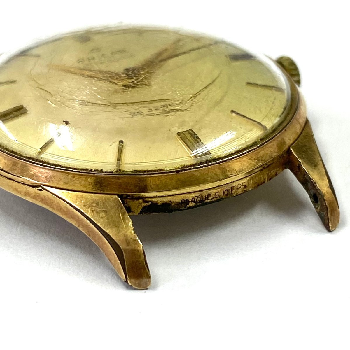 稼動品◆エニカ ENICAR◆ウルトラソニック 25石 100/110 PSH 手巻き 腕時計 メンズ ウォッチ シルバー文字盤 SS アンティーク フェイスのみ