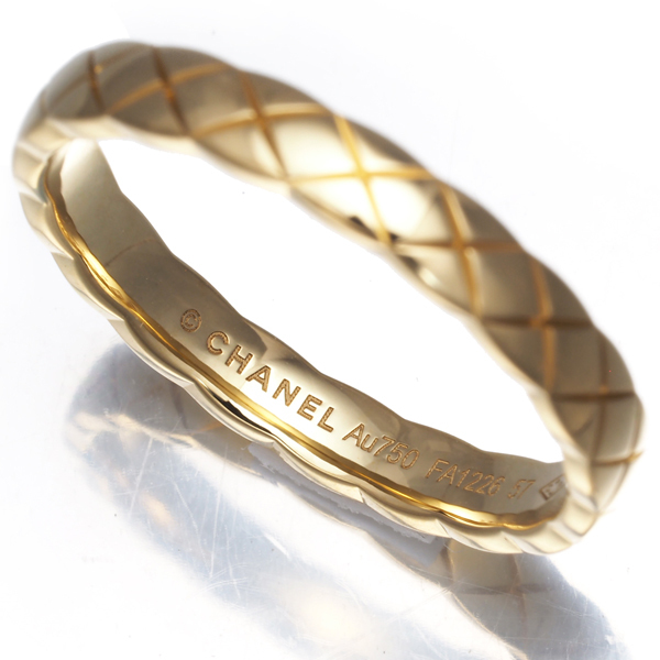 シャネル リング ココクラッシュ ミニ 57号 K18YG 指輪 BLJ_画像3