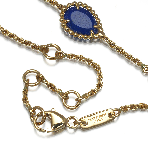 ブシュロン ブレスレット ラピスラズリ ダイヤ ダイヤモンド セルパンボエム エクストラスモール K18YG BLJ 大幅値下げ品_画像3